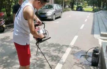 背包钻机 地质勘探演示 背包钻机 地质勘探演示