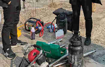 背包钻机完成交付工作 背包钻机完成交付工作