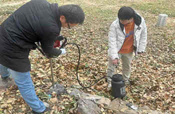 绍尔背包钻机交付完成 绍尔背包钻机交付完成