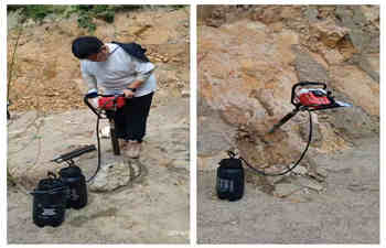 关于绍尔地质背包钻机的交付培训